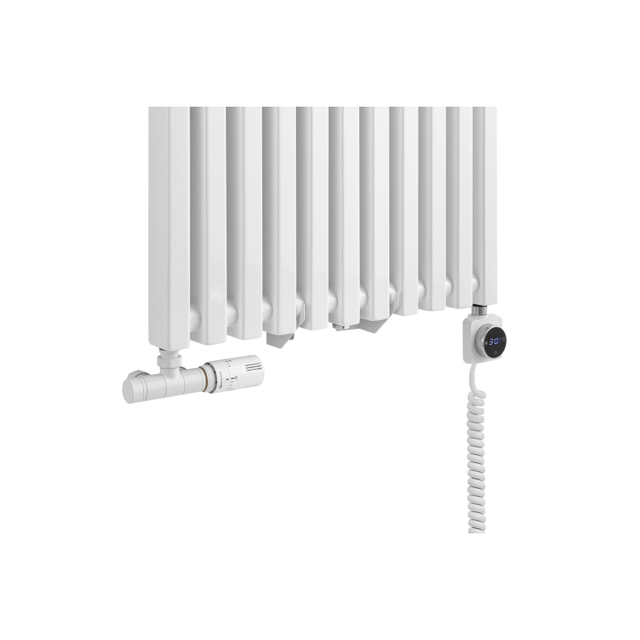 Grzejnik dekoracyjny hybrydowy Concert 1800x530 biały SQUARE