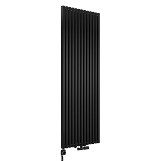 Grzejnik dekoracyjny hybrydowy Concert 1800x630 czarny SQUARE
