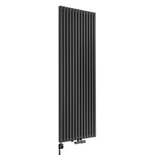 Grzejnik dekoracyjny hybrydowy Concert 1800x630 grafit SQUARE