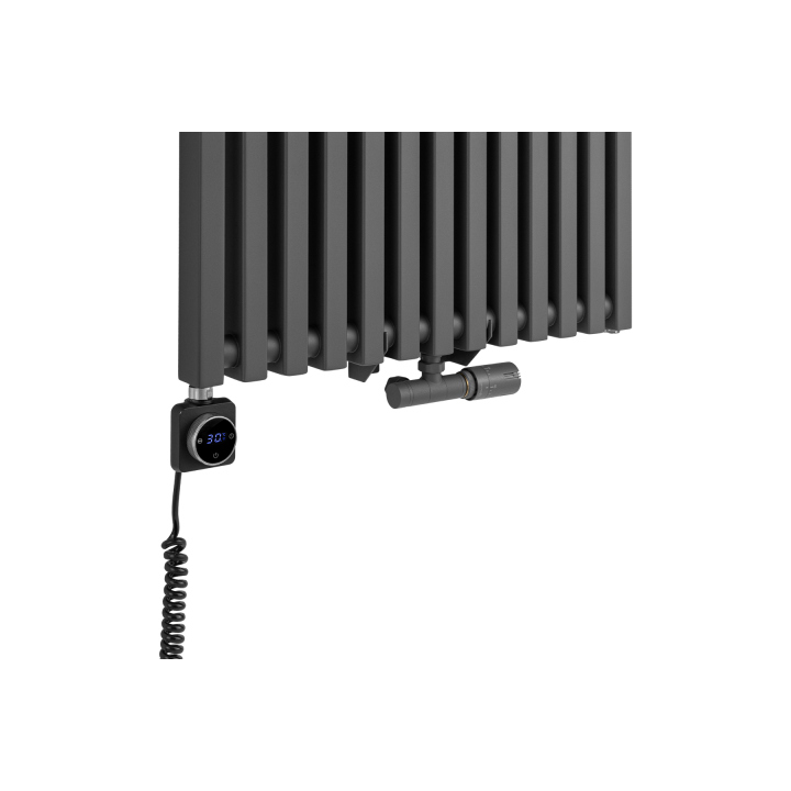 Grzejnik dekoracyjny hybrydowy Concert 1800x630 grafit SQUARE