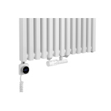 Grzejnik dekoracyjny hybrydowy Concert 1800x630 biały SQUARE