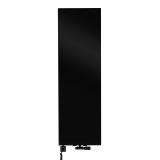 Grzejnik dekoracyjny hybrydowy płaski Concert 1600x500 czarny SQUARE