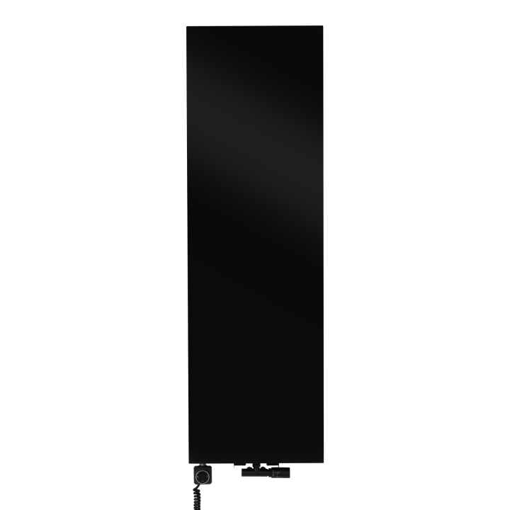 Grzejnik dekoracyjny hybrydowy płaski Concert 1600x500 czarny SQUARE