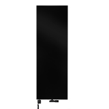 Grzejnik dekoracyjny hybrydowy płaski Concert 1800x600 czarny SQUARE