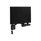 Grzejnik dekoracyjny hybrydowy płaski Concert 1600x400 czarny SQUARE