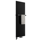 Grzejnik dekoracyjny hybrydowy płaski Concert 1800x600 czarny SQUARE