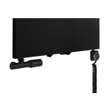 Grzejnik dekoracyjny hybrydowy płaski Concert 1800x700 czarny SQUARE