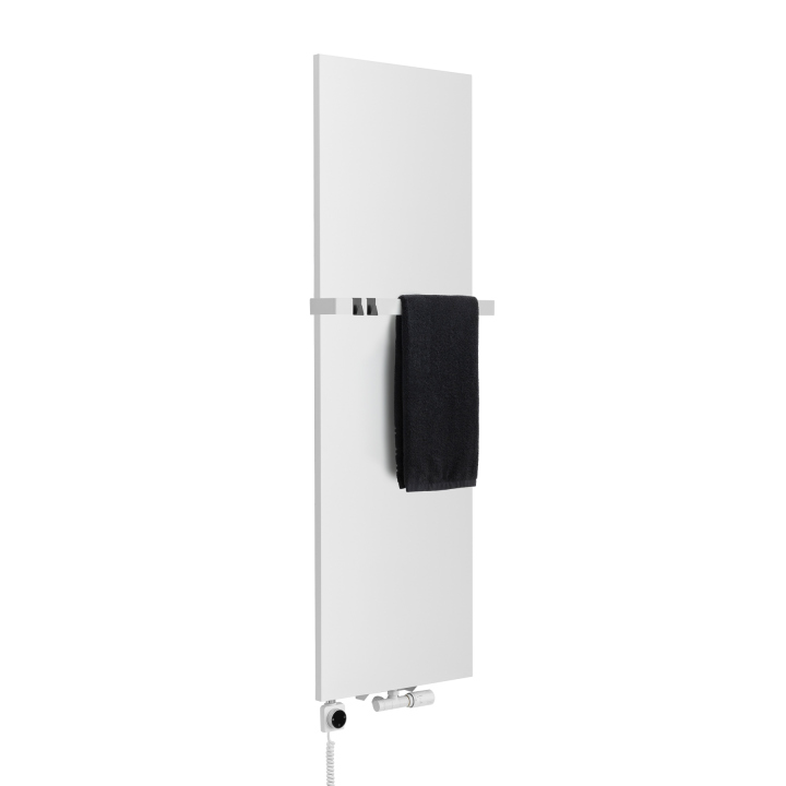 Grzejnik dekoracyjny hybrydowy płaski Concert 1600x500 biały SQUARE