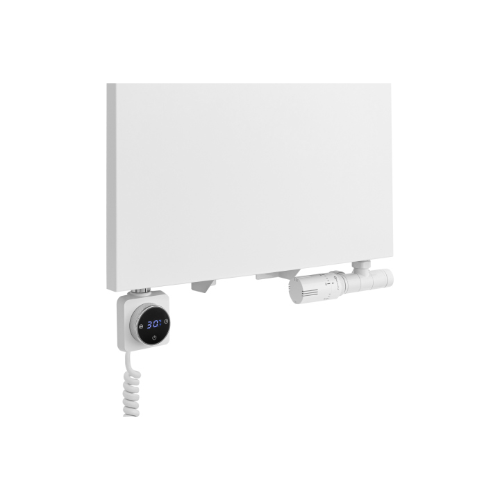 Grzejnik dekoracyjny hybrydowy płaski Concert 1600x500 biały SQUARE