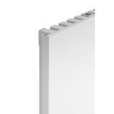 Grzejnik dekoracyjny hybrydowy płaski Concert 1600x600 biały SQUARE