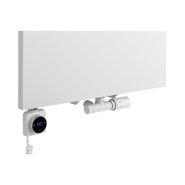 Grzejnik dekoracyjny hybrydowy płaski Concert 1800x600 biały SQUARE