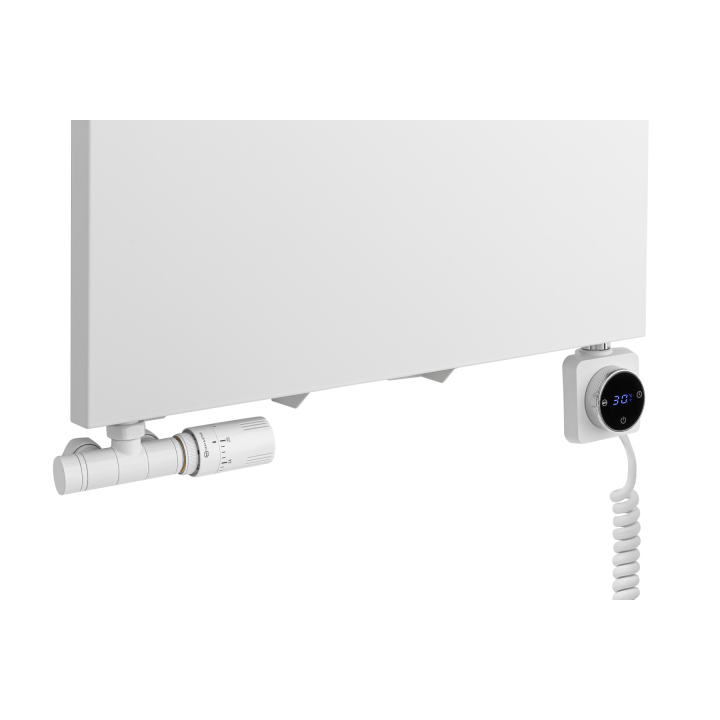 Grzejnik dekoracyjny hybrydowy płaski Concert 1800x600 biały SQUARE