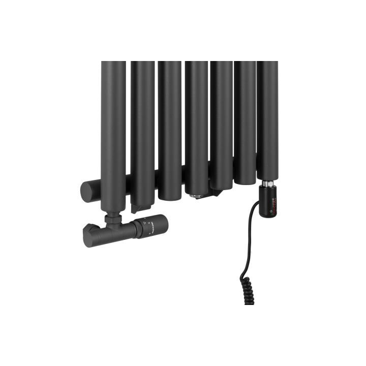 Grzejnik dekoracyjny Gilda GD1E 1800x413 grafit