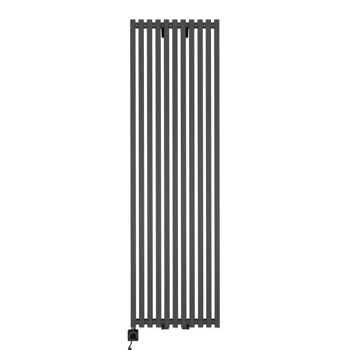 Grzejnik dekoracyjny elektryczny Concert 1800x530 grafit, grzałka z lewej strony