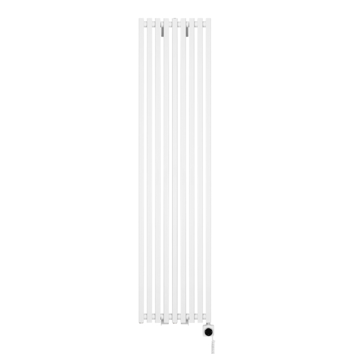 Grzejnik dekoracyjny elektryczny Concert 1800x430 biały, grzałka z prawej strony