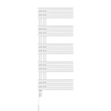 Grzejnik łazienkowy Zodiak 942x400 biały mat