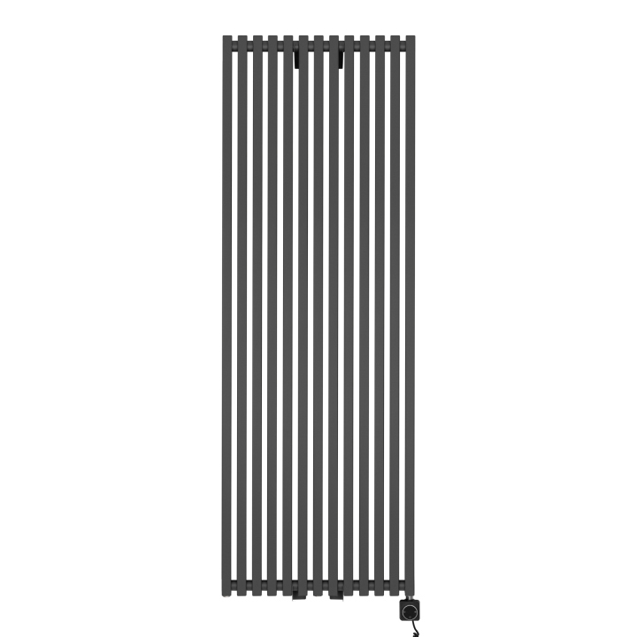 Grzejnik dekoracyjny elektryczny Concert 1800x630 grafit, grzałka z prawej strony