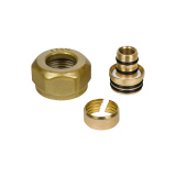 Złączka zaciskowa M22x1,5 x PEX16x2 złoty C84