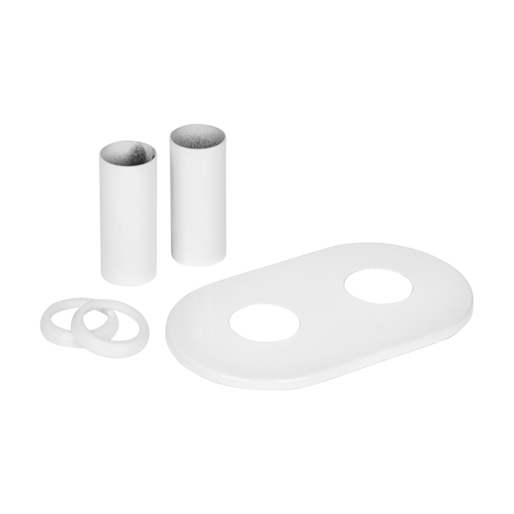 Zestaw maskujący z rozetą podwójną, biały