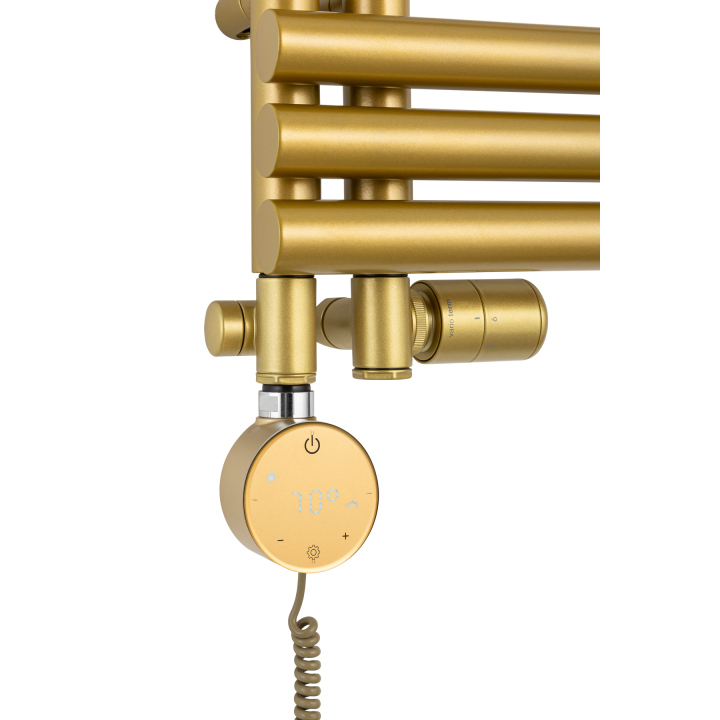 Grzejnik łazienkowy hybrydowy Zodiak 942x500 złoty RUMBA