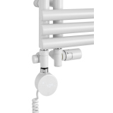 Grzejnik łazienkowy hybrydowy Zodiak 1557x600 biały mat RUMBA