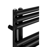 Grzejnik łazienkowy hybrydowy Zodiak 942x400 czarny RUMBA