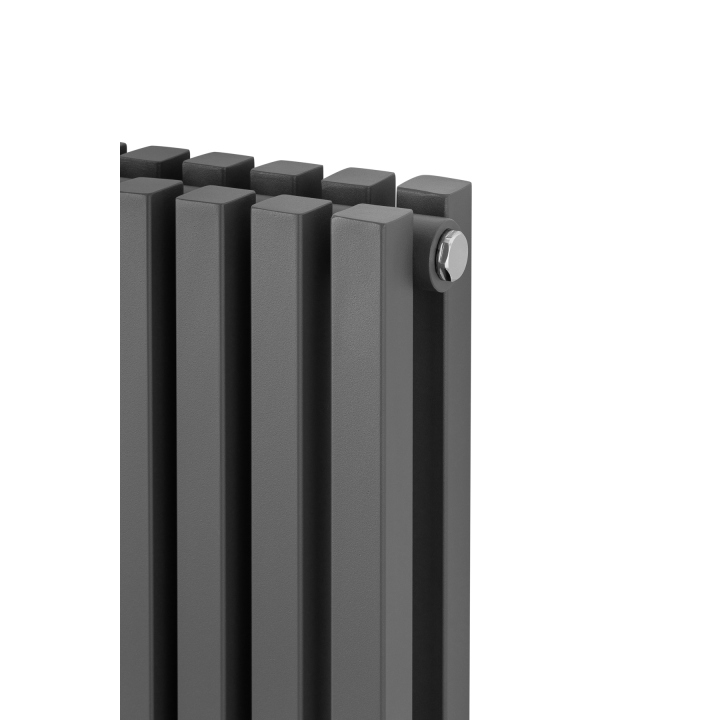 Grzejnik dekoracyjny hybrydowy poziomy Nomad 600x1170 grafit SQUARE