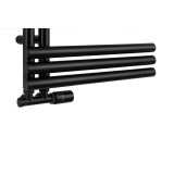 Grzejnik łazienkowy Zodiak 942x500 czarny