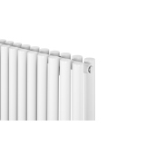 Grzejnik dekoracyjny hybrydowy poziomy Gilda 600x1062 biały SQUARE