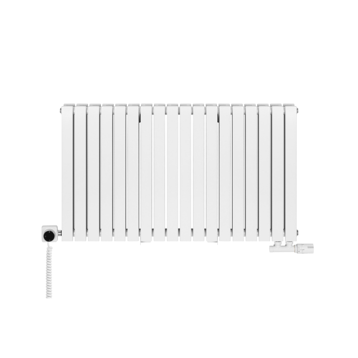 Grzejnik dekoracyjny hybrydowy poziomy Judy 600x1062 biały SQUARE