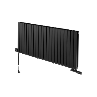 Grzejnik dekoracyjny hybrydowy poziomy Judy 600x1298 czarny SQUARE