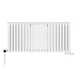 Grzejnik dekoracyjny hybrydowy poziomy Judy 600x1298 biały SQUARE