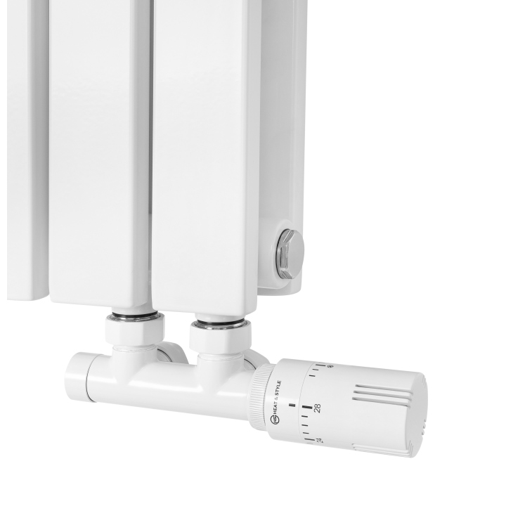 Grzejnik dekoracyjny hybrydowy poziomy Judy 600x1298 biały SQUARE