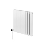 Grzejnik dekoracyjny elektryczny Wanted WD2E 600x612 biały, grzałka z lewej strony