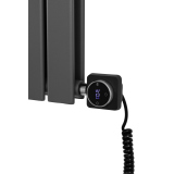 Grzejnik dekoracyjny elektryczny Wanted WD2E 600x816 grafit, grzałka z prawej strony