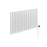 Grzejnik dekoracyjny elektryczny Wanted WD2E 600x1020 biały, grzałka z prawej strony