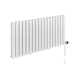 Grzejnik dekoracyjny elektryczny Wanted WD2E 600x1224 biały, grzałka z prawej strony