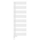 Grzejnik łazienkowy Zodiak 1557x600 biały mat