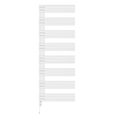 Grzejnik łazienkowy Zodiak 1557x600 biały mat