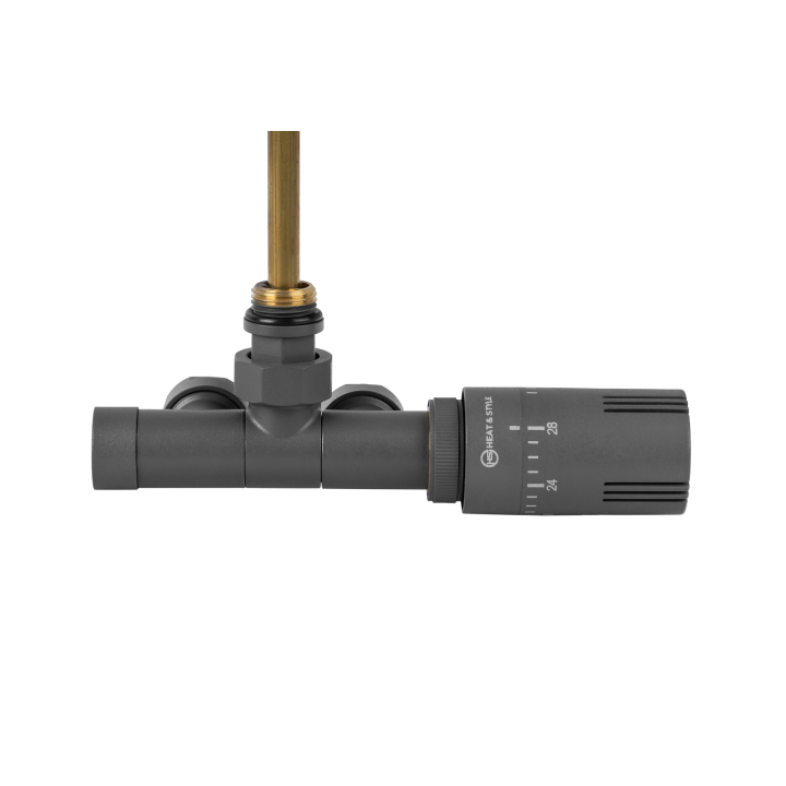 Przyłącze jednootworowe Single Pipe Valve Invest, grafit