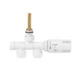 Przyłącze jednootworowe Single Pipe Valve Invest, biały