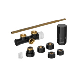 Przyłącze jednootworowe Single Pipe Valve Invest, czarny