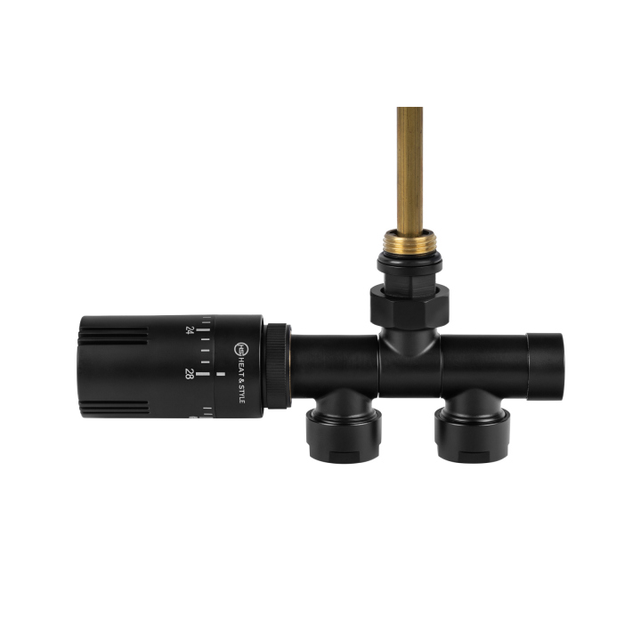 Przyłącze jednootworowe Single Pipe Valve Invest, czarny