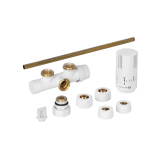 Przyłącze jednootworowe Single Pipe Valve Invest, biały