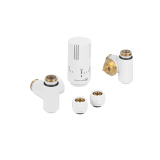 Zestaw termostatyczny Hybrid Valve Invest, biały prawy