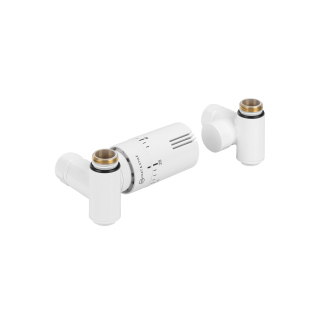 Zestaw termostatyczny Hybrid Valve Invest, biały lewy