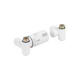 Zestaw termostatyczny Hybrid Valve Invest, biały lewy