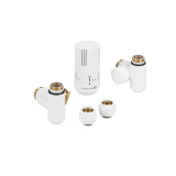 Zestaw termostatyczny Hybrid Valve Invest, biały lewy