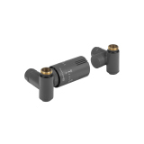 Zestaw termostatyczny Hybrid Valve Invest, grafit lewy