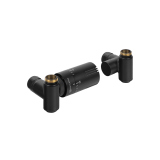 Zestaw termostatyczny Hybrid Valve Invest, czarny lewy